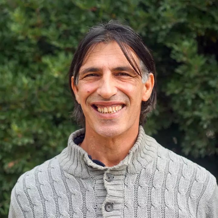 Portrait of Alex, Primary Teacher at Alma Forest School.